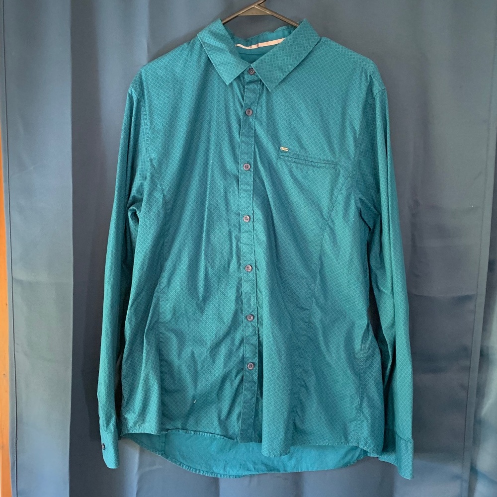 Blue Guess men's dress shirt